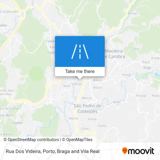 Rua Dos Videira map