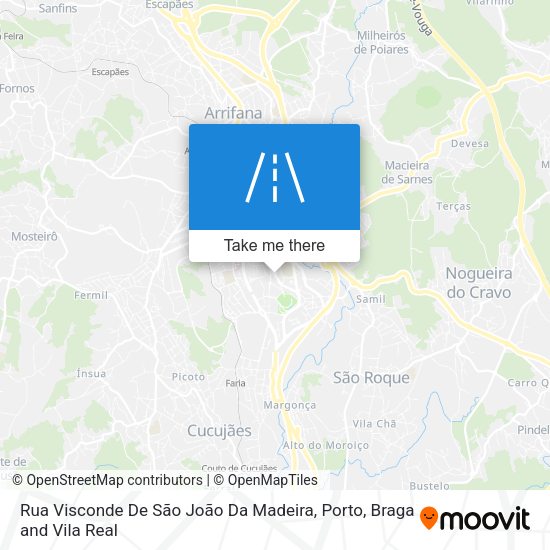Rua Visconde De São João Da Madeira map