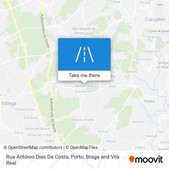 Rua António Dias Da Costa map
