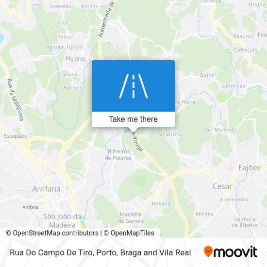 Rua Do Campo De Tiro mapa