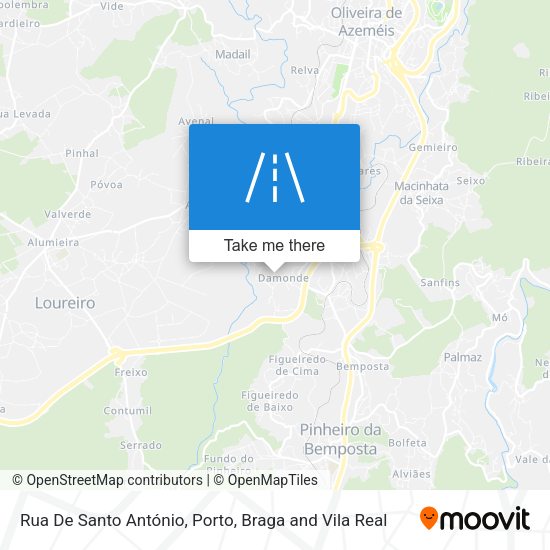 Rua De Santo António map