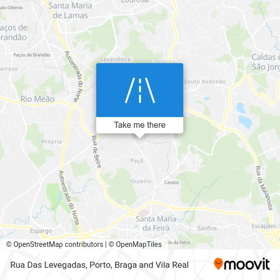 Rua Das Levegadas map