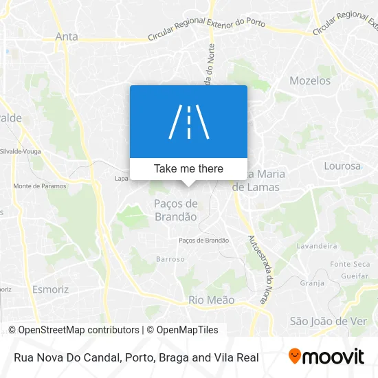 Rua Nova Do Candal map
