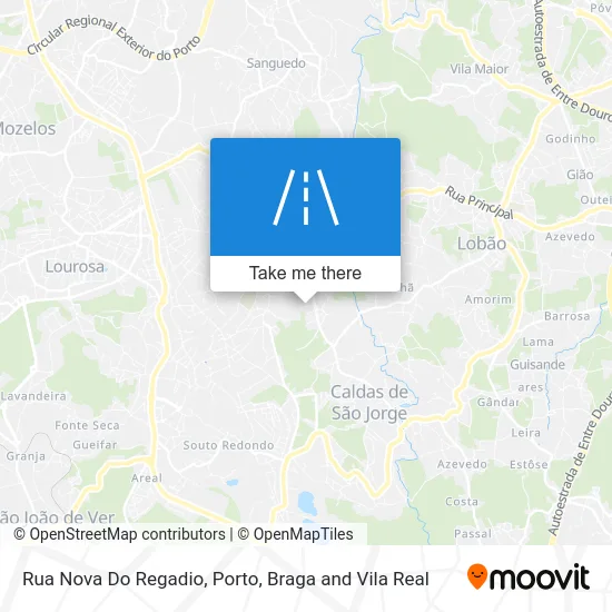 Rua Nova Do Regadio map
