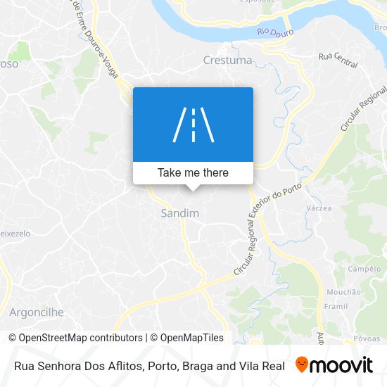Rua Senhora Dos Aflitos mapa