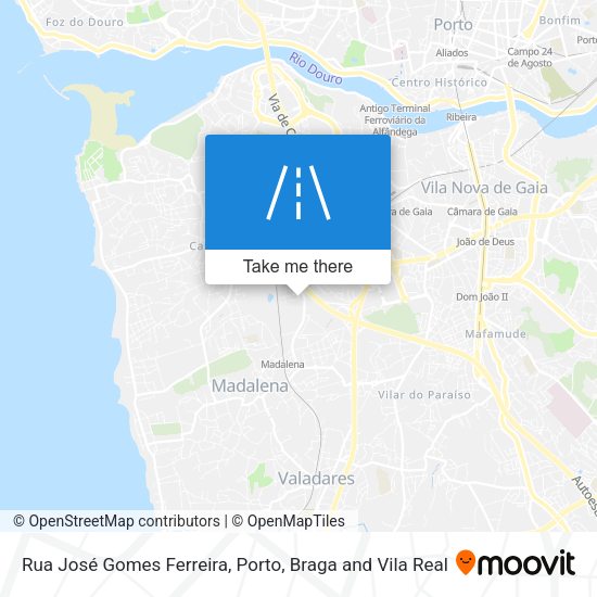 Rua José Gomes Ferreira mapa