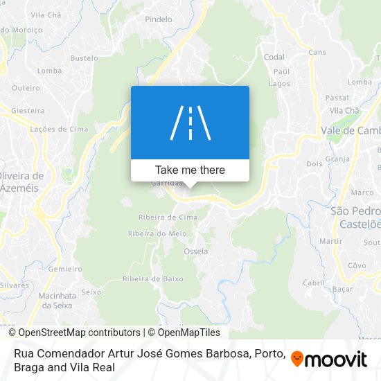 Rua Comendador Artur José Gomes Barbosa mapa