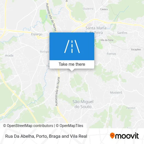 Rua Da Abelha map
