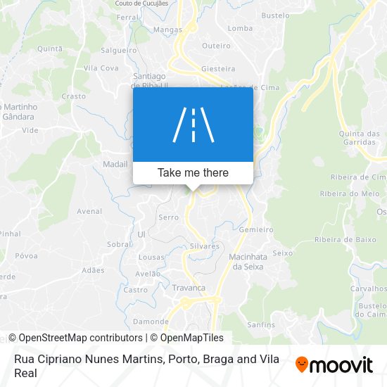 Rua Cipriano Nunes Martins mapa