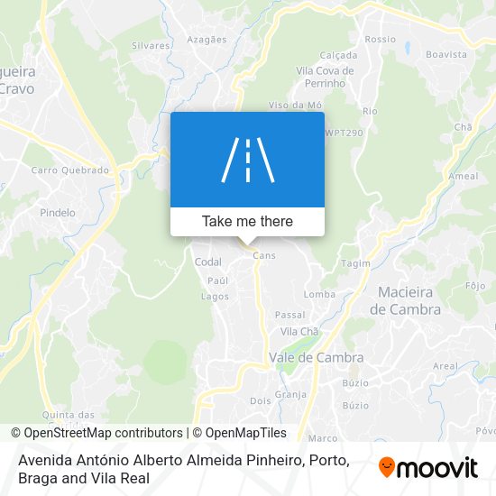 Avenida António Alberto Almeida Pinheiro map