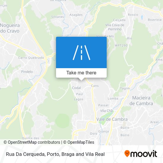 Rua Da Cerqueda mapa