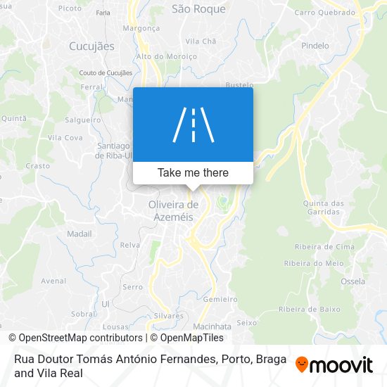 Rua Doutor Tomás António Fernandes mapa