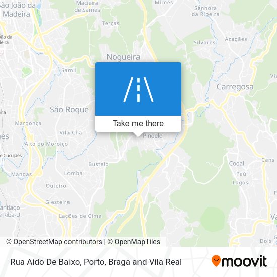 Rua Aido De Baixo mapa