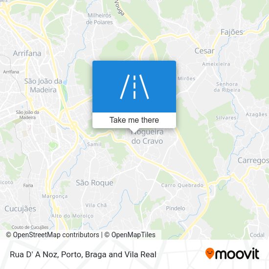 Rua D' A Noz mapa