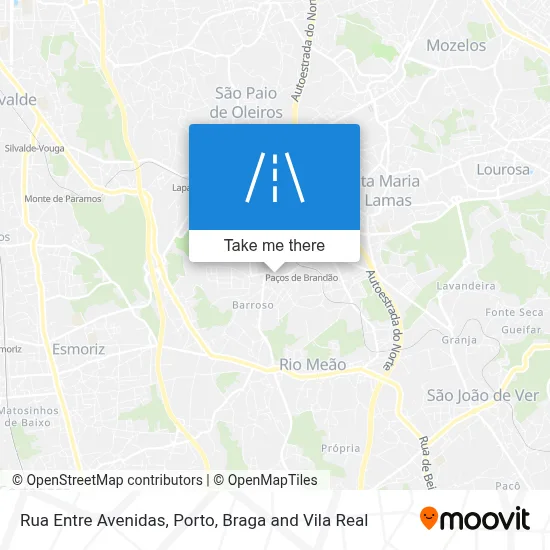 Rua Entre Avenidas map