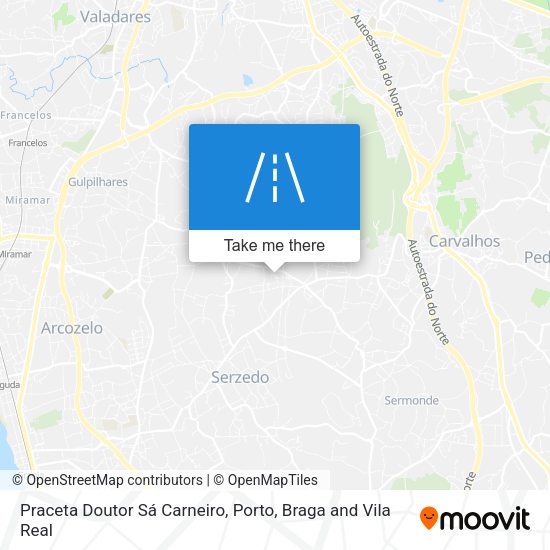 Praceta Doutor Sá Carneiro mapa