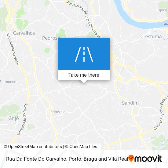 Rua Da Fonte Do Carvalho mapa