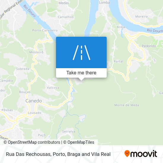 Rua Das Rechousas mapa