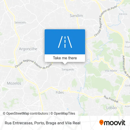 Rua Entrecasas map