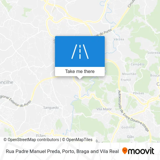 Rua Padre Manuel Preda map