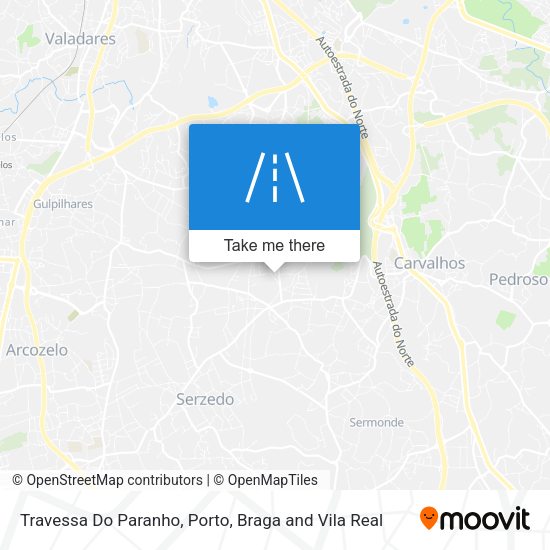 Travessa Do Paranho mapa