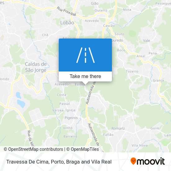 Travessa De Cima mapa