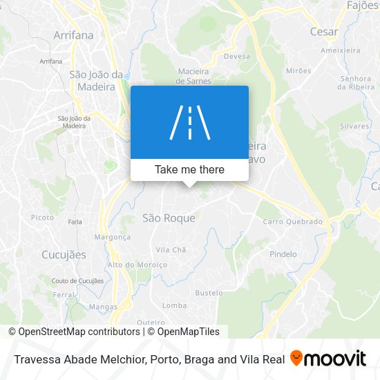 Travessa Abade Melchior mapa