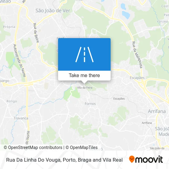 Rua Da Linha Do Vouga map
