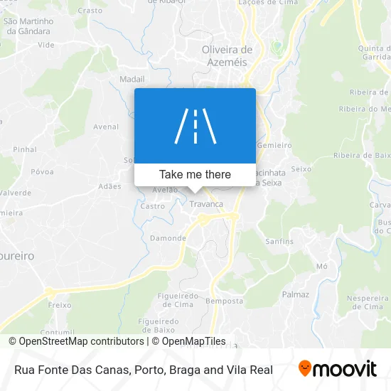 Rua Fonte Das Canas map