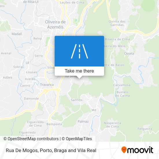 Rua De Mogos mapa