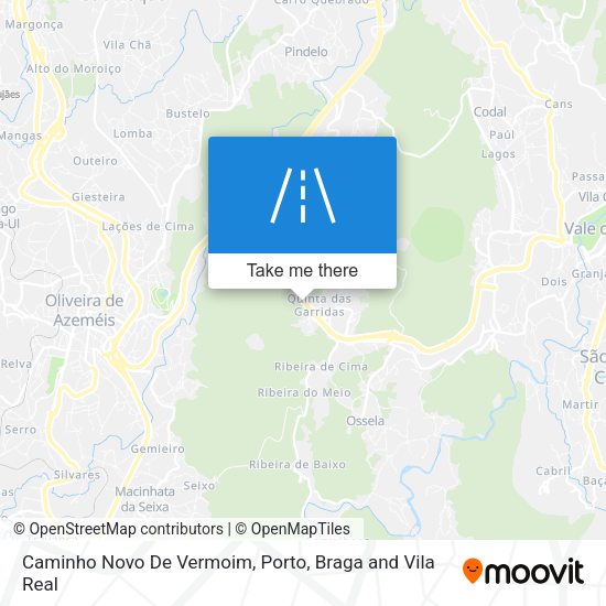 Caminho Novo De Vermoim map