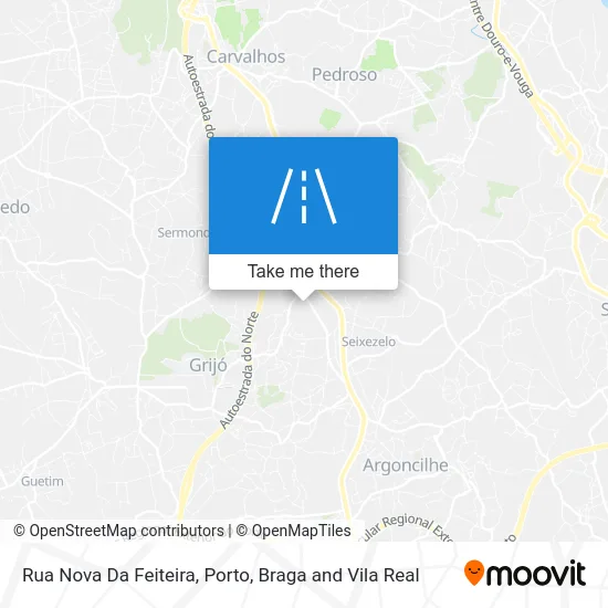 Rua Nova Da Feiteira map