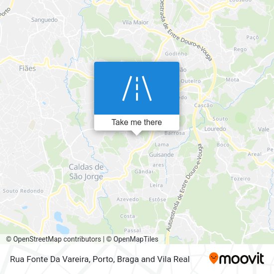 Rua Fonte Da Vareira mapa