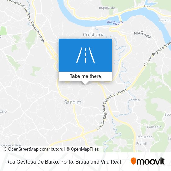 Rua Gestosa De Baixo mapa