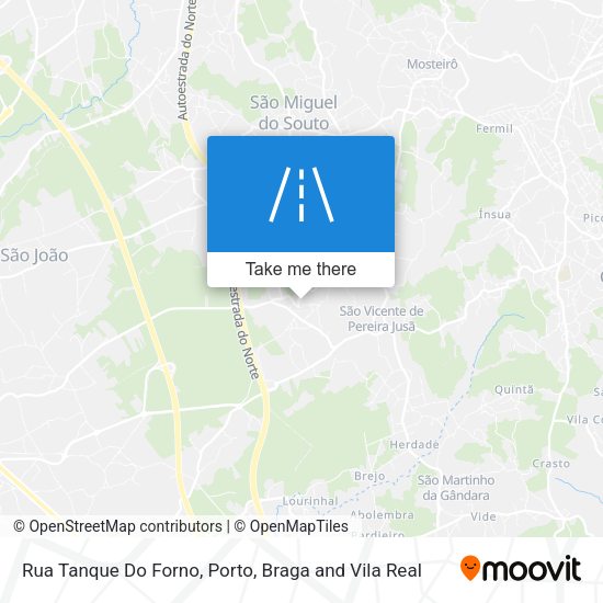 Rua Tanque Do Forno mapa