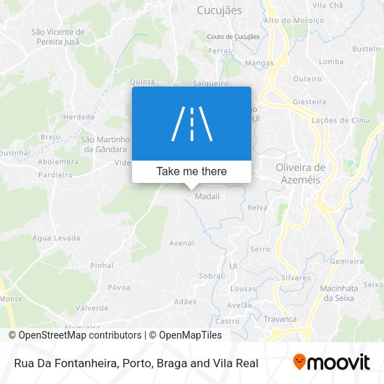 Rua Da Fontanheira mapa