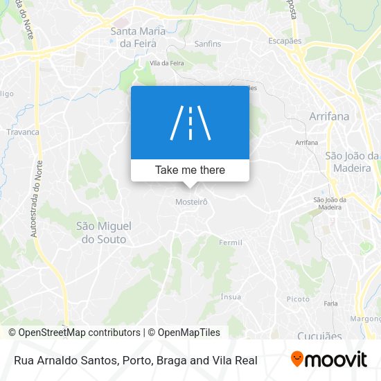 Rua Arnaldo Santos mapa