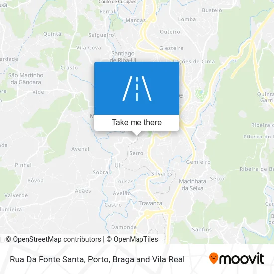 Rua Da Fonte Santa map