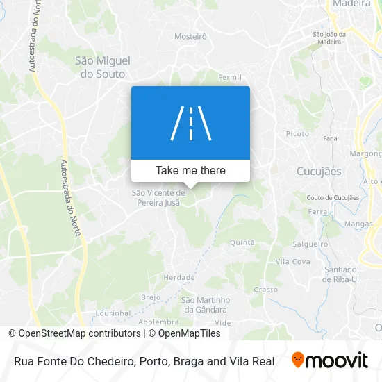 Rua Fonte Do Chedeiro map