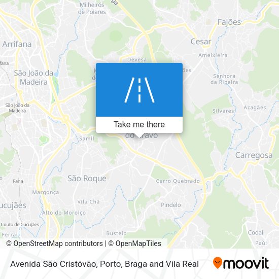 Avenida São Cristóvão mapa