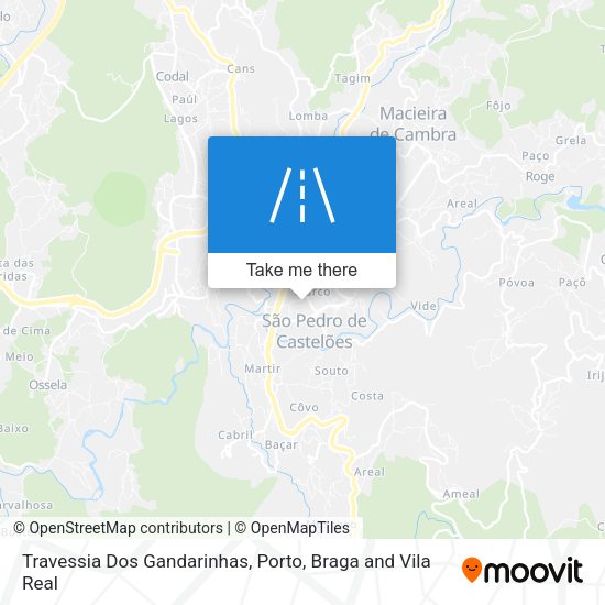 Travessia Dos Gandarinhas map