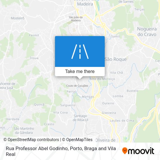 Rua Professor Abel Godinho mapa