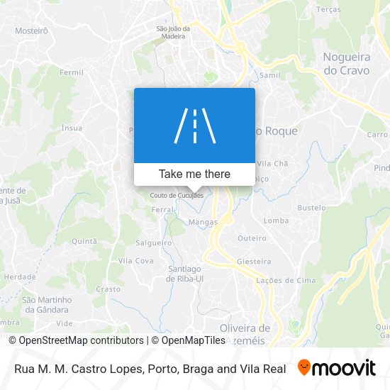 Rua M. M. Castro Lopes mapa