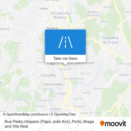 Rua Pedro Hispano (Papa João Xxii) map
