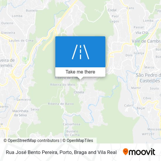 Rua José Bento Pereira mapa