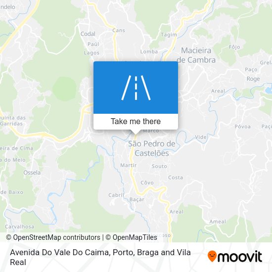 Avenida Do Vale Do Caima map
