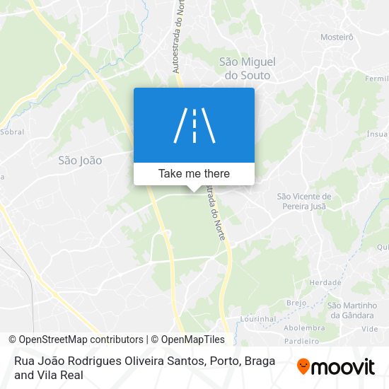 Rua João Rodrigues Oliveira Santos map