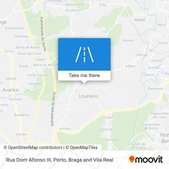 Rua Dom Afonso III map