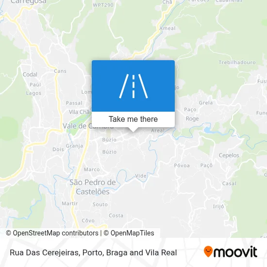 Rua Das Cerejeiras map