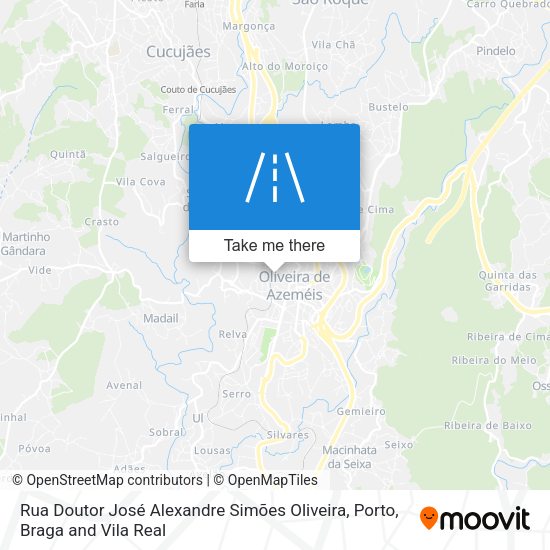 Rua Doutor José Alexandre Simões Oliveira map